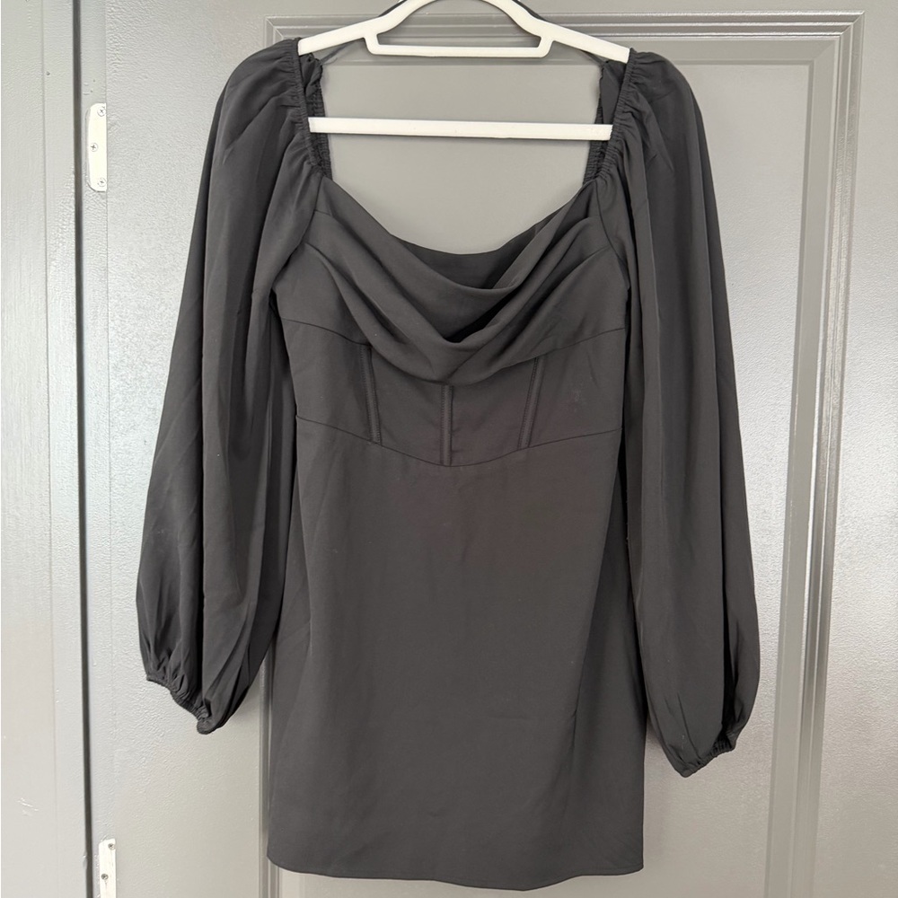 Princess Polly Black Long Sleeve Dress